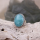 Bague en argent et amazonite