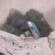 Bague en argent et amazonite