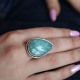 Bague en argent et amazonite