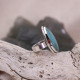 Bague en argent et amazonite