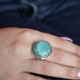 Bague en argent et amazonite