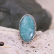 Bague en argent et amazonite