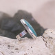 Bague en argent et amazonite