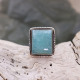 Bague en argent et amazonite