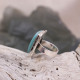 Bague en argent et amazonite