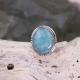 Bague en argent et amazonite