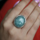 Bague en argent et amazonite