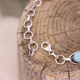 Bracelet en argent et amazonite