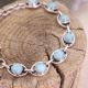 Bracelet en argent et amazonite