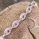 Bracelet en argent et amazonite