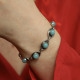 Bracelet en argent et amazonite