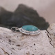 Pendentif en argent et amazonite