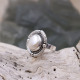 Bague en argent et perle de rivière