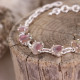 Bracelet en argent et tourmaline