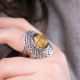 Bague en argent et oeil de tigre