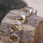 Bracelet en argent et citrine