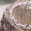 Bracelet en argent et morganite