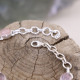 Bracelet en argent et morganite