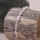 Bracelet en argent et morganite