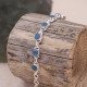 Bracelet en argent et calcite