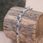 Bracelet en argent et calcite bleue