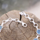 Bracelet en argent et calcite