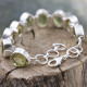 Bracelet en argent et quartz lemon