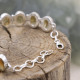 Bracelet en argent et citrine