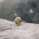 Bague en argent et citrine