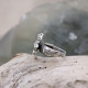 Bague en argent "fleur"