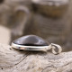 Pendentif en argent et obsidienne