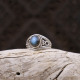 Bague en argent et labradorite