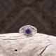 Bague en argent et améthyste