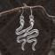 Boucles d'oreilles en argent - serpent