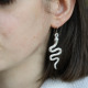 Boucles d'oreilles en argent - serpent