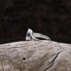 Bague en argent et jade