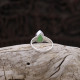Bague en argent et jade