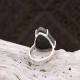 Bague en argent et uvarovite