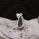 Pendentif en argent et uvarovite