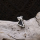 Pendentif en argent et uvarovite
