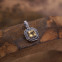 Pendentif d'exception en argent avec citrine et marcassites