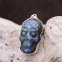 Pendentif en argent et labradorite - tête de mort