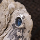 Pendentif en argent et labradorite