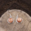 Boucles d'oreilles en argent et pierre de soleil
