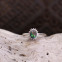 Bague en argent avec zirconiums et opale