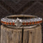 Bracelet rigide en argent et cornaline