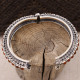 Bracelet rigide en argent et cornaline