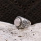 Bague en argent et quartz rose