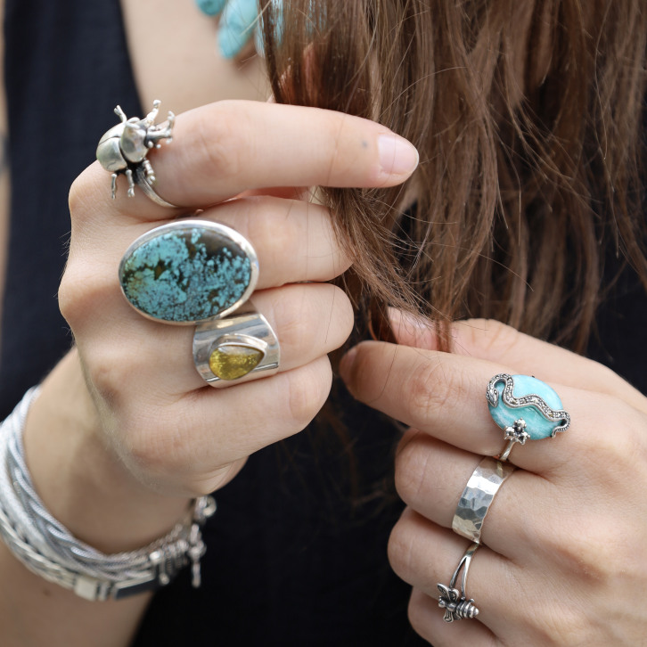 Bague ambre argent outlet