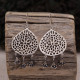 Boucles d'oreilles en argent et onyx